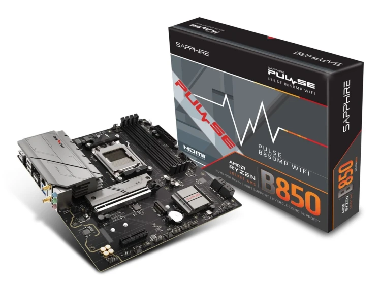Sapphire PULSE B850M WIFI AMD B850 Gniazdo AM5 micro ATX