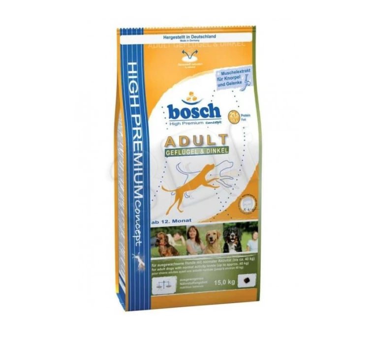 BOSCH Adult Fresh Poultry & Millet - świeży kurczak i orkisz - sucha karma dla psa - 15 kg