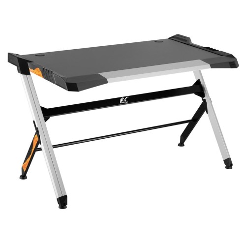 Biurko gamingowe czarne duże RGB Led  NanoRS RS150 50kg max, wysokość 780mm