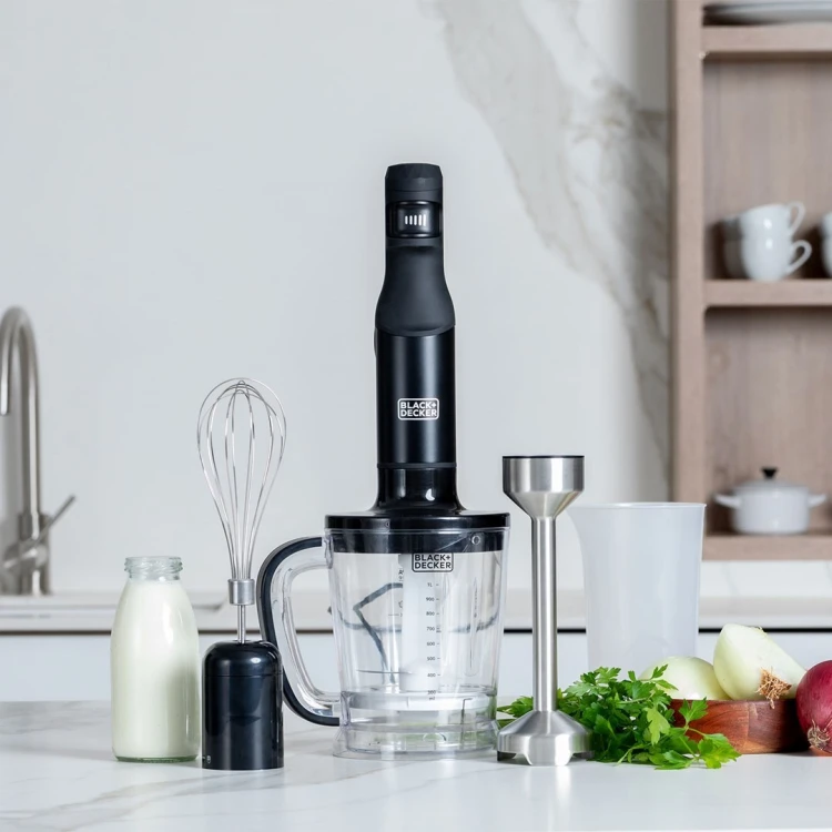 Blender ręczny Black+Decker BXHBA1501E 1500W | 3 funkcje | technologia bezstopniowa