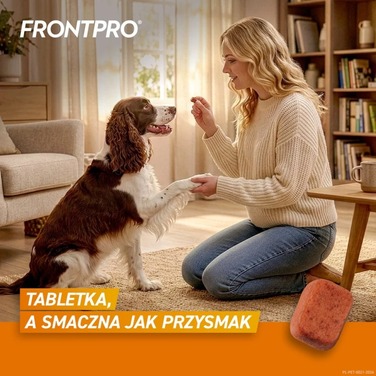 FRONTPRO Tabletki na pchły i kleszcze dla psa (>10-25 kg) - 3x 68mg