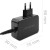 QOLTEC ŁADOWARKA GAN POWER PRO | 1XUSB-C | 65W | 5-20V | 3-3.25A | CZARNA