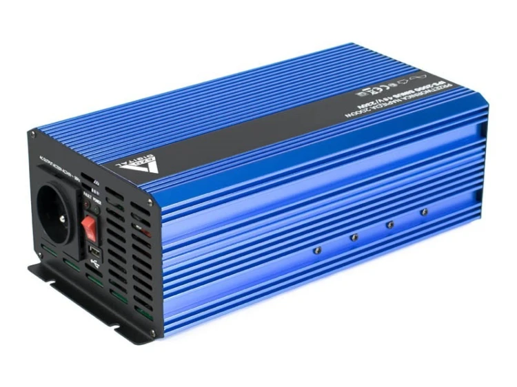 AZO Digital Przetwornica napięcia 48 VDC / 230 VAC SINUS IPS-2000S 2000W