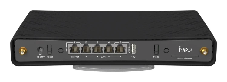 Router WiFi 4 Mikrotik hAP ac3 (RBD53iG-5HacD2HnD) 2,4GHz(2x2)/5GHz(2x2) 5p