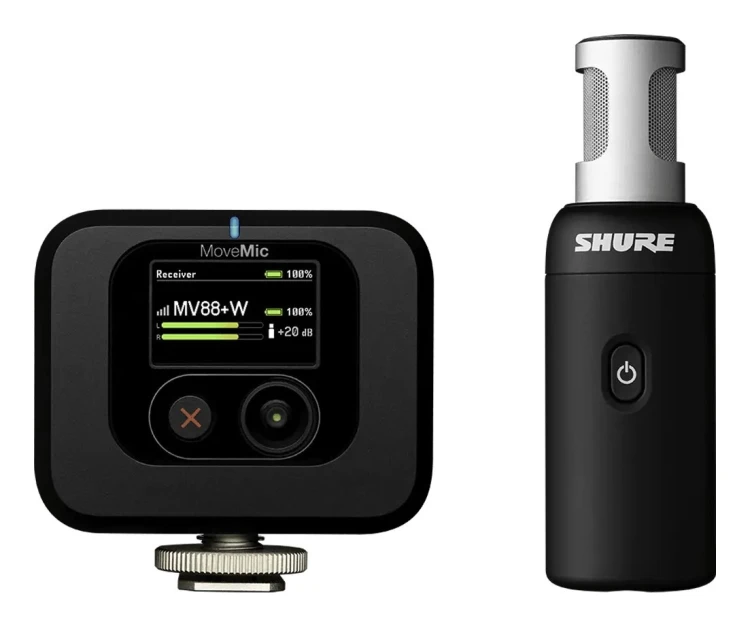 Shure MV88+W-KIT-Z6 - Bezprzewodowy mikrofon stereo z odbiornikiem nakamerowym