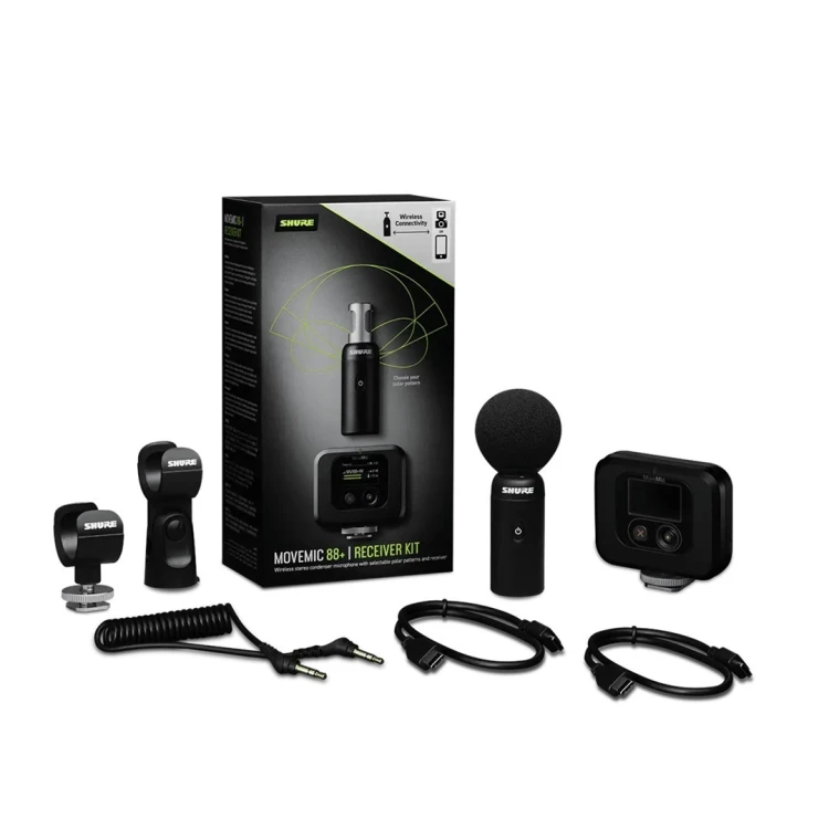 Shure MV88+W-KIT-Z6 - Bezprzewodowy mikrofon stereo z odbiornikiem nakamerowym