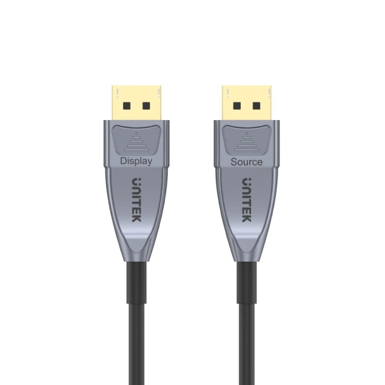 Kabel DisplayPort UNITEK C1617GY 15 m Czarny, Srebrny