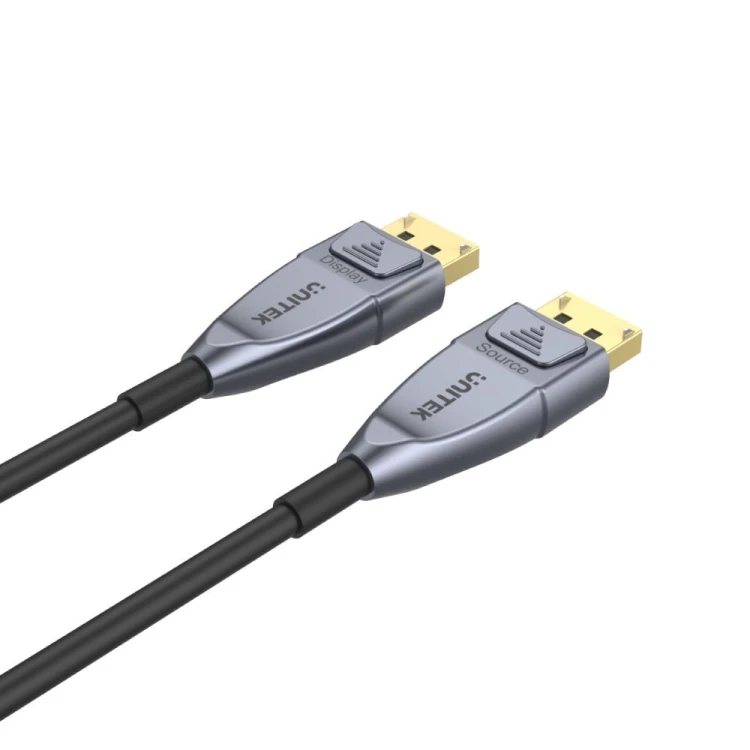 Kabel DisplayPort UNITEK C1617GY 15 m Czarny, Srebrny