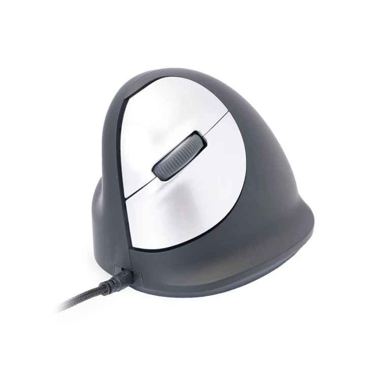 Ergonomiczna mysz R-Go HE leworęczna USB czarna/srebrna