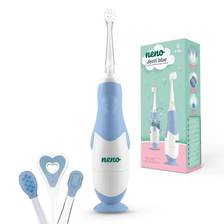NENO ELEKTRYCZNA SZCZOTECZKA DZIECIĘCA DENTI BLUE