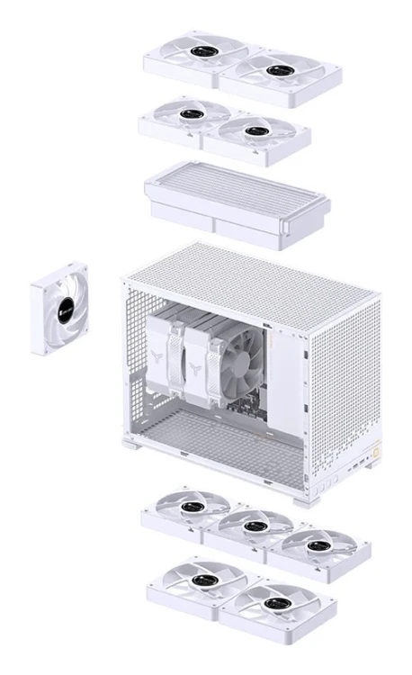 Jonsbo D32 PRO Midi Tower Biały