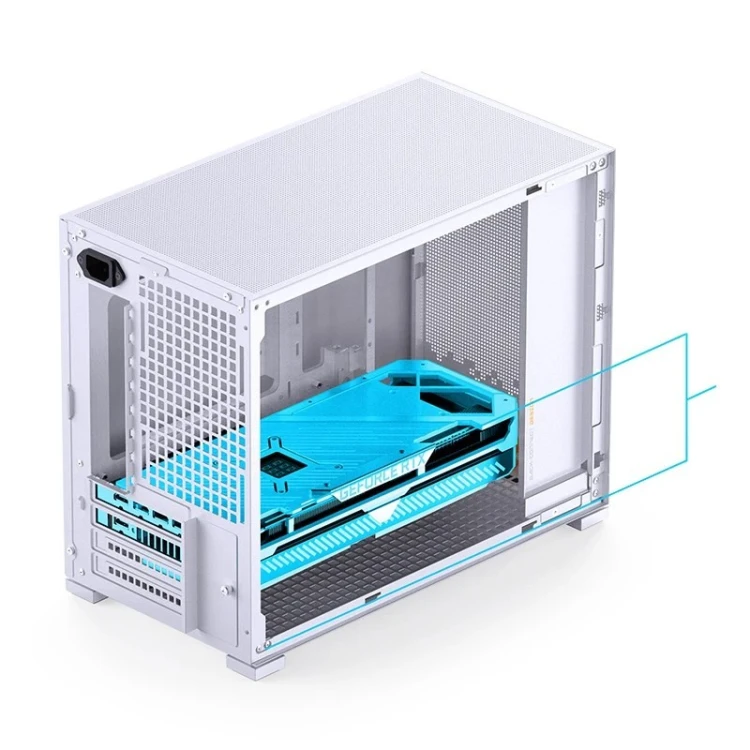 Obudowa PC Jonsbo D32 STD Biała Obudowa, Mini Obudowa, mATX, Szkło Hartowane - Białe