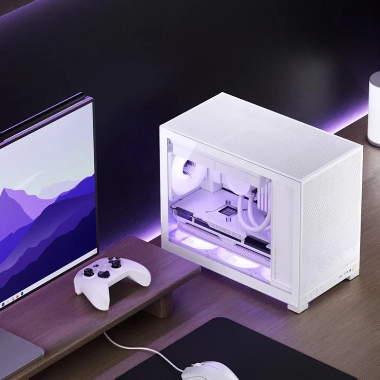 Obudowa PC Jonsbo D32 STD Biała Obudowa, Mini Obudowa, mATX, Szkło Hartowane - Białe