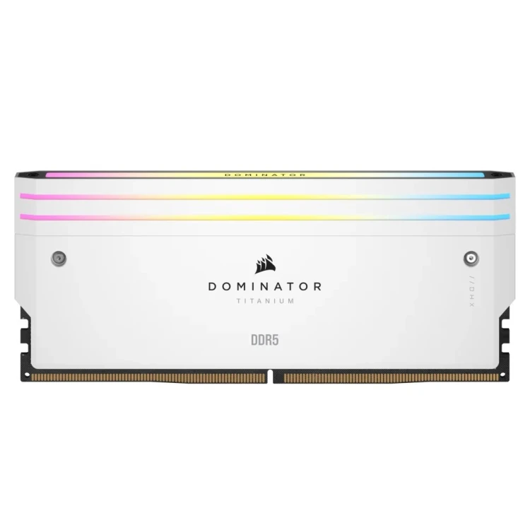 Zestaw pamięci DDR5 32GB PC 7000 CL34 Corsair, 2x16GB, Dominator T RGB White, sprzedaż detaliczna