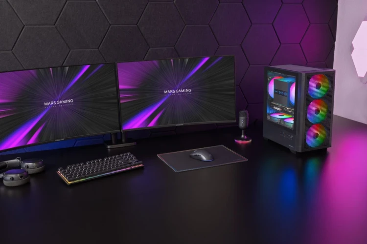 TACENS MARS MC-VECTOR 4xARGB USB-C mATX- obudowa/cases