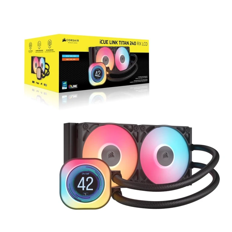 CORSAIR iCUE LINK TITAN 240 RX LCD