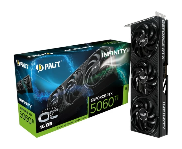 Karta graficzna Palit RTX5060 TI Infinity 3 OC 16GB GDDR7 HDMI 3xDP
