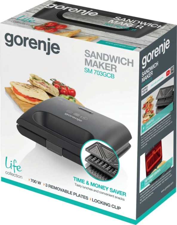 Gorenje SM703GCB 700 W Czarny