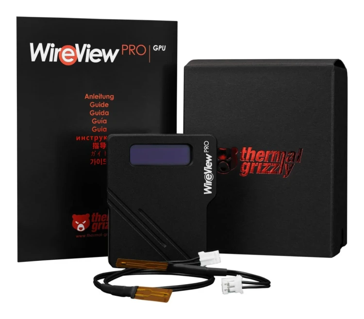 Termiczna karta graficzna Grizzly WireView Pro, 1x12VHPWR - odwrócona