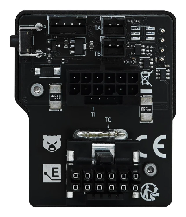 Termiczna karta graficzna Grizzly WireView Pro, 1x12VHPWR - odwrócona