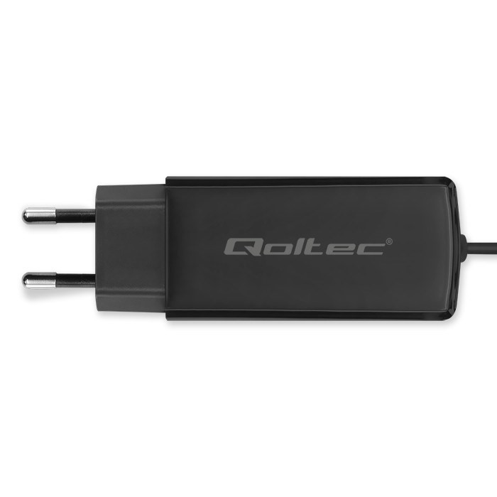 QOLTEC ŁADOWARKA SIECIOWA 90W GAN | 5-20V | 3-4.5A | USB-C 3.1