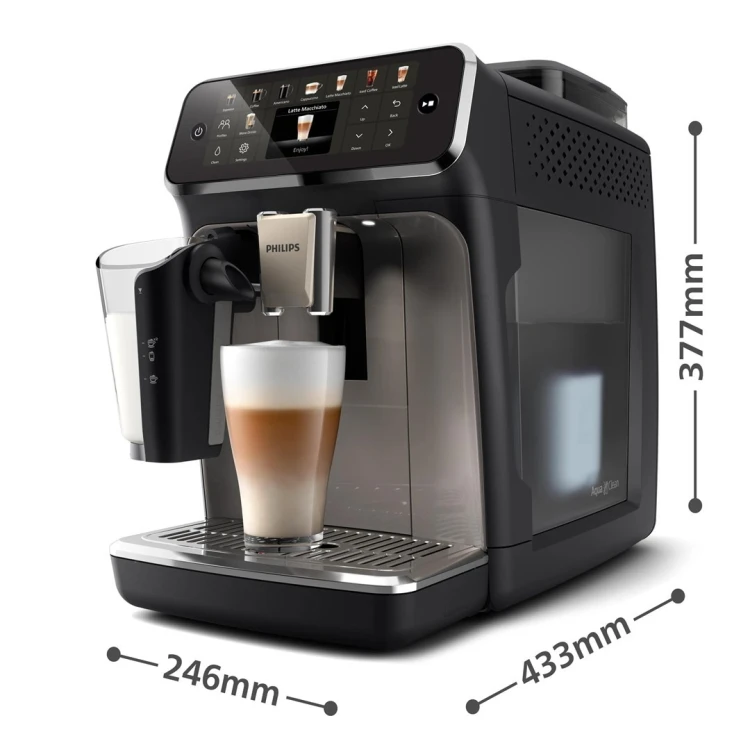 Philips | Ekspres do kawy | EP5549/70 Seria 5500 LatteGo | Ciśnienie pompy 15 bar | Wbudowany spieniacz do mleka | Automatyczny | 1500 W | Czarny
