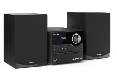 Sharp XL-B517D(BK) Mikrosystem Hi-Fi, CD/FM/USB/Bluetooth v5.0, Wejście Aux, 45W, Czarny Sharp | Mikrosystem Hi-Fi | XL-B517D(BK) | Gniazdo USB | Wejś