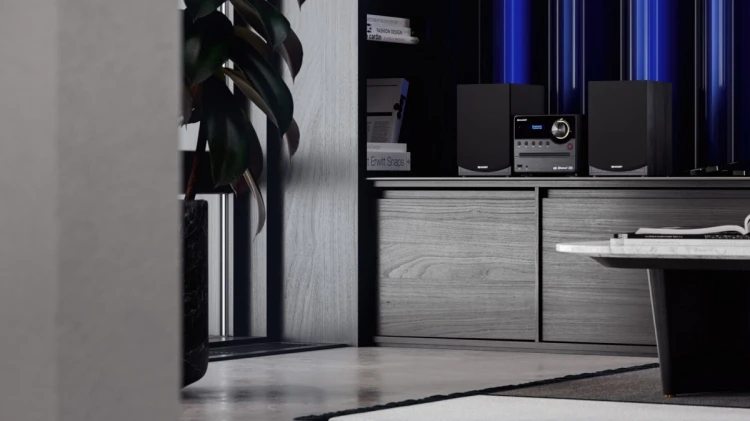 Sharp XL-B517D(BK) Mikrosystem Hi-Fi, CD/FM/USB/Bluetooth v5.0, Wejście Aux, 45W, Czarny Sharp | Mikrosystem Hi-Fi | XL-B517D(BK) | Gniazdo USB | Wejś