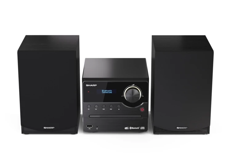 Sharp XL-B517D(BK) Mikrosystem Hi-Fi, CD/FM/USB/Bluetooth v5.0, Wejście Aux, 45W, Czarny Sharp | Mikrosystem Hi-Fi | XL-B517D(BK) | Gniazdo USB | Wejś