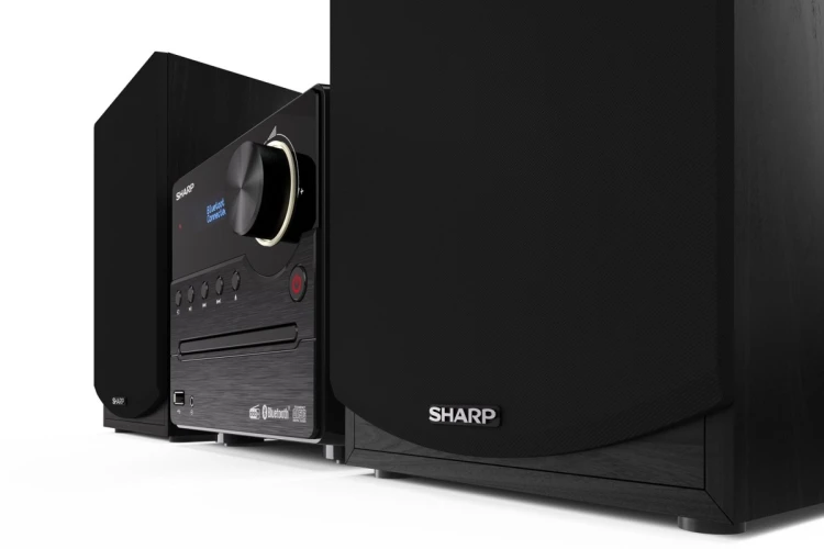 Sharp XL-B517D(BK) Mikrosystem Hi-Fi, CD/FM/USB/Bluetooth v5.0, Wejście Aux, 45W, Czarny Sharp | Mikrosystem Hi-Fi | XL-B517D(BK) | Gniazdo USB | Wejś
