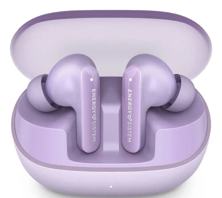 Słuchawki bezprzewodowe Energy Sistem True Wireless Earphones Serenity ANC z mikrofonem, Bluetooth, kolor lawendowy, ANC