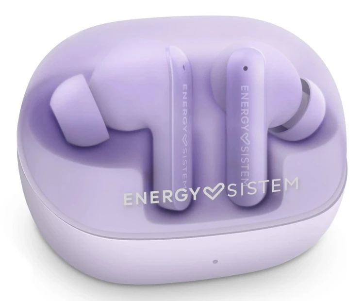 Słuchawki bezprzewodowe Energy Sistem True Wireless Earphones Serenity ANC z mikrofonem, Bluetooth, kolor lawendowy, ANC