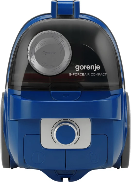 Odkurzacz Gorenje VCEA01GACBUCY bezworkowy, moc 800 W, pojemność kurzu 2.2 L, kolor niebieski