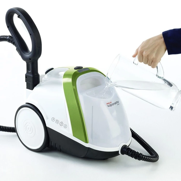 Odkurzacz parowy Polti Vaporetto Smart 110 Eco, Moc 1500 W, Ciśnienie pary 4 bar, Pojemność zbiornika na wodę 2 L, Biały/Zielony