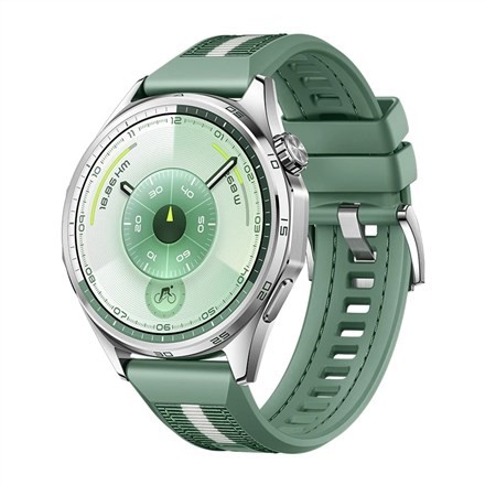 Inteligentny zegarek Huawei WATCH GT 6 46mm, GPS, dioda AMOLED, 1,47 cala, wodoodporny, zielony