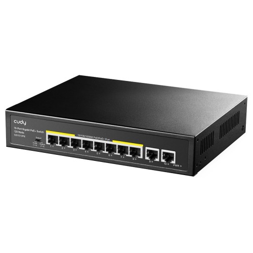 Switch CUDY GS1010PE 8-Port Gigabit PoE+ 120W 2xGbE Uplink