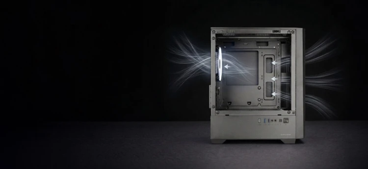 TACENS MARS MC-QUANTUM 3xFDB120+1xARGB120 USB-C ATX-obudowa/cases