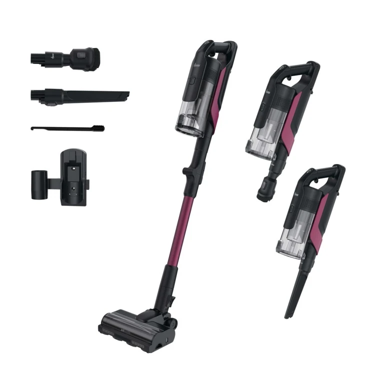 Hoover HF610HX 011 Pionowy odkurzacz Bateria Suchy EPA Bez worka 0,7 l 650 W Purpurowy 4 Ah