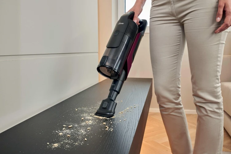 Hoover HF610HX 011 Pionowy odkurzacz Bateria Suchy EPA Bez worka 0,7 l 650 W Purpurowy 4 Ah