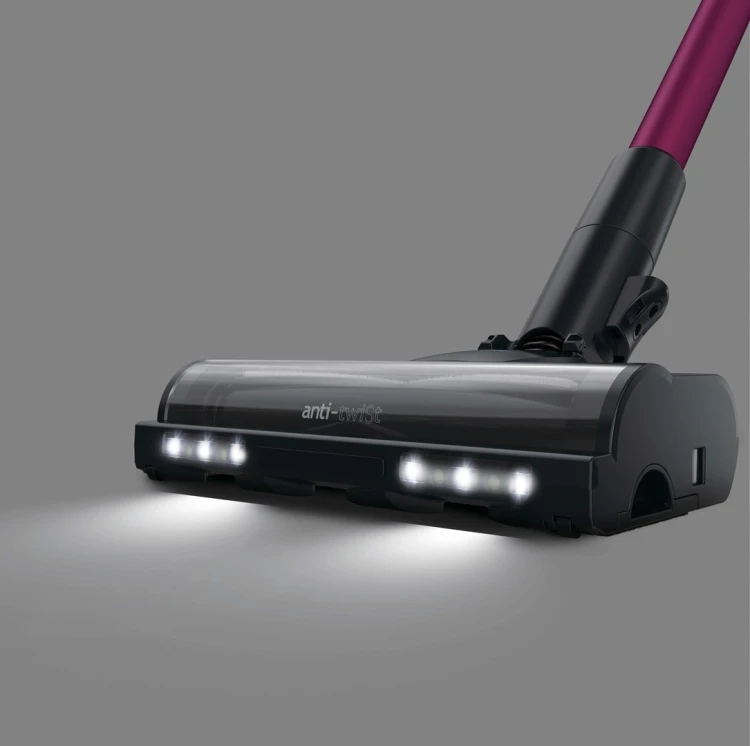 Hoover HF610HX 011 Pionowy odkurzacz Bateria Suchy EPA Bez worka 0,7 l 650 W Purpurowy 4 Ah