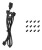 DeepCool FL12-3 in 1 Obudowa komputera Wentylator 12 cm Czarny 3 szt.
