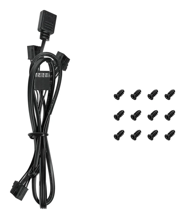 DeepCool FL12-3 in 1 Obudowa komputera Wentylator 12 cm Czarny 3 szt.