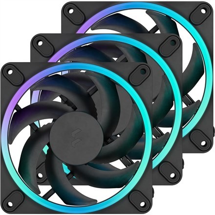 Fractal Design Momentum 12 RGB Obudowa komputera Wentylator 12 cm Czarny 3 szt.