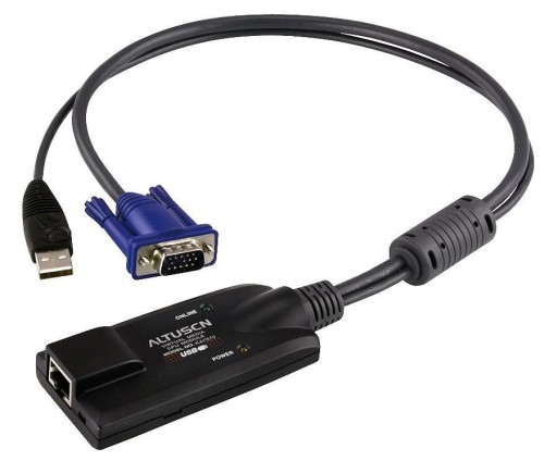 ATEN KA7570-AX kabel KVM Czarny, Niebieski, Metaliczny