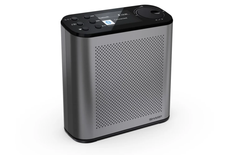Przenośne radio cyfrowe Sharp OSAKA DR-P530(GY) z portem USB, łącznością Bluetooth i radiem FM