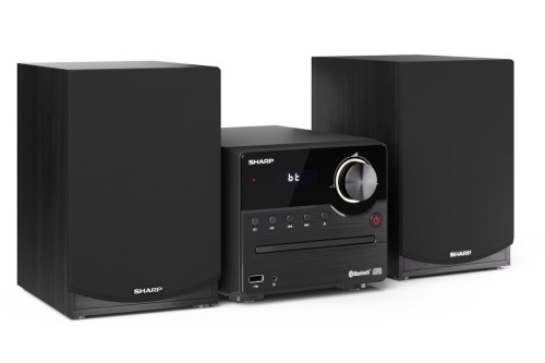 Sharp XL-B512(BK) Mikrosystem Hi-Fi, CD/FM/USB/Bluetooth v5.0, 45W, czarny Sharp | Mikrosystem Hi-Fi | XL-B512(BK) | Gniazdo USB | Wejście AUX | Łączn
