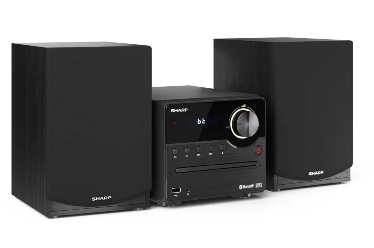 Sharp XL-B512(BK) Mikrosystem Hi-Fi, CD/FM/USB/Bluetooth v5.0, 45W, czarny Sharp | Mikrosystem Hi-Fi | XL-B512(BK) | Gniazdo USB | Wejście AUX | Łączn