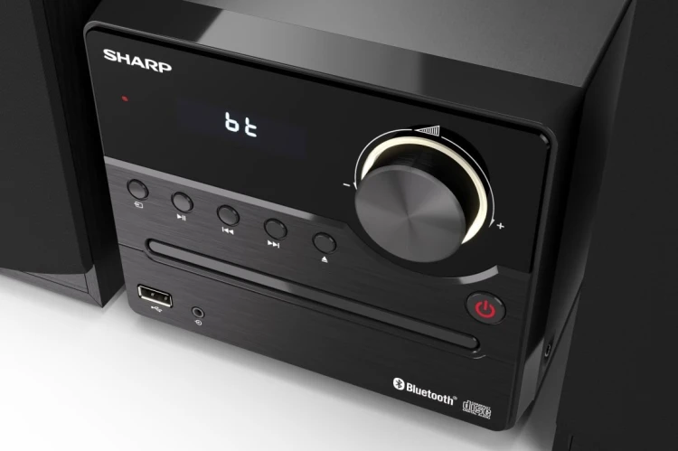 Sharp XL-B512(BK) Mikrosystem Hi-Fi, CD/FM/USB/Bluetooth v5.0, 45W, czarny Sharp | Mikrosystem Hi-Fi | XL-B512(BK) | Gniazdo USB | Wejście AUX | Łączn
