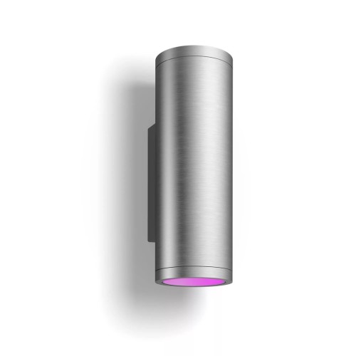 Philips Hue Appear zewnętrzna lampa ścienna inox 2x8W