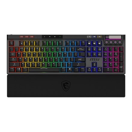 Klawiatura gamingowa czarna MSI STRIKE PRO W SILENT US